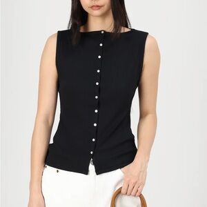 Abercrombie Slash Button-Through Top